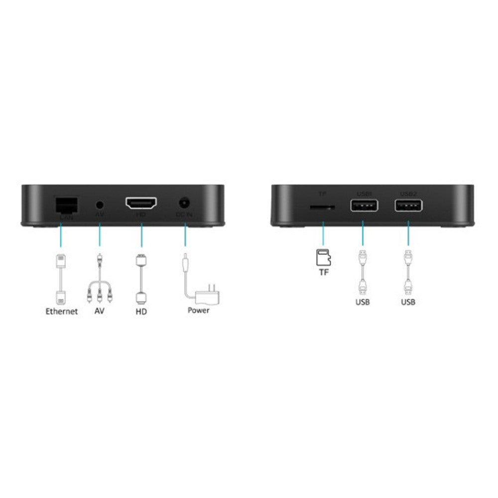 X99 MAX 2+16GB Android 14 TV Box RK3518 WiFi 6 4K HD Media Player with Bluetooth-compatible 5.0 Voice Remote Control