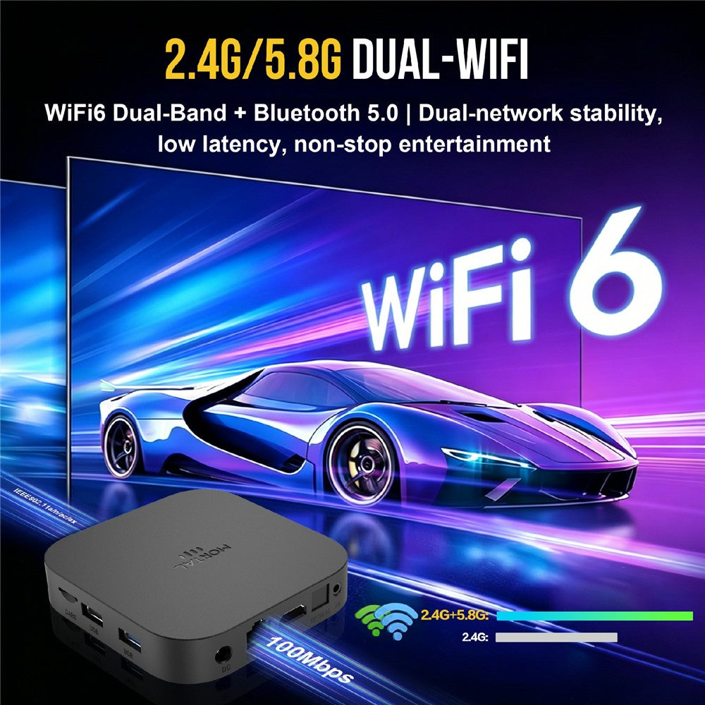 X5S 3518 Android TV Box RK3518 Chipset 8K HD WiFi 6 Bluetooth-compatible Voice Remote, 2+16GB