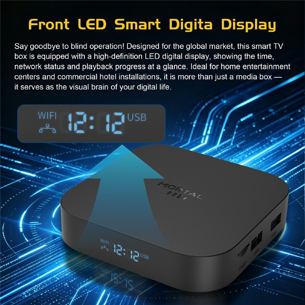 X5S 3518 Android TV Box RK3518 Chipset 8K HD WiFi 6 Bluetooth-compatible Voice Remote, 2+16GB