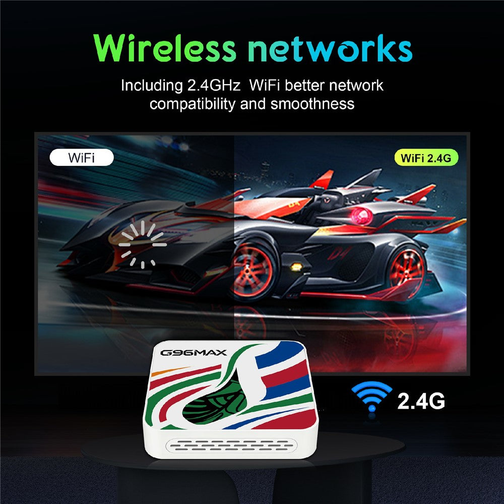 G96MAX Android 16 TV Box S905L 8K Media Player Streaming Device Built-in Chromecast, 8+128GB