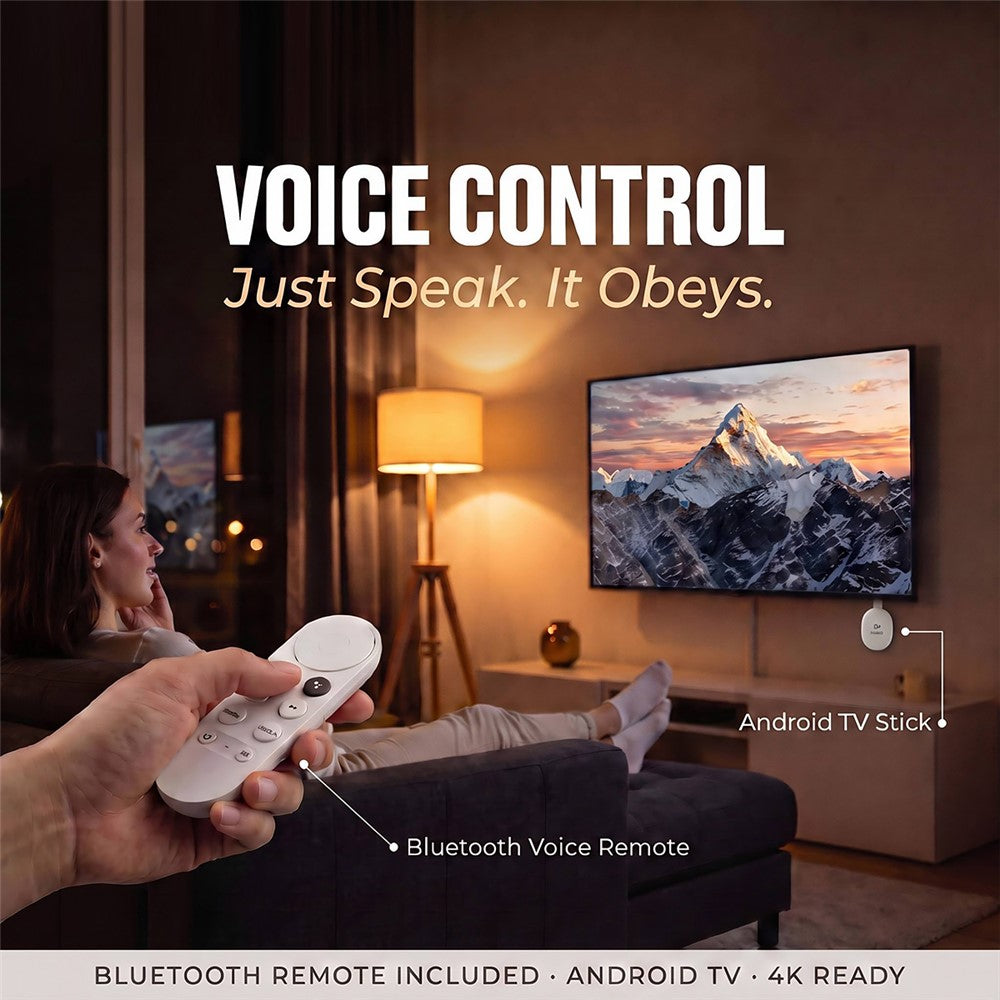 HAKO 2+16GB Android 14.0 TV Stick RK3518 Quad-Core 4K WiFi 6 Bluetooth-Compatible 5.4 with Remote