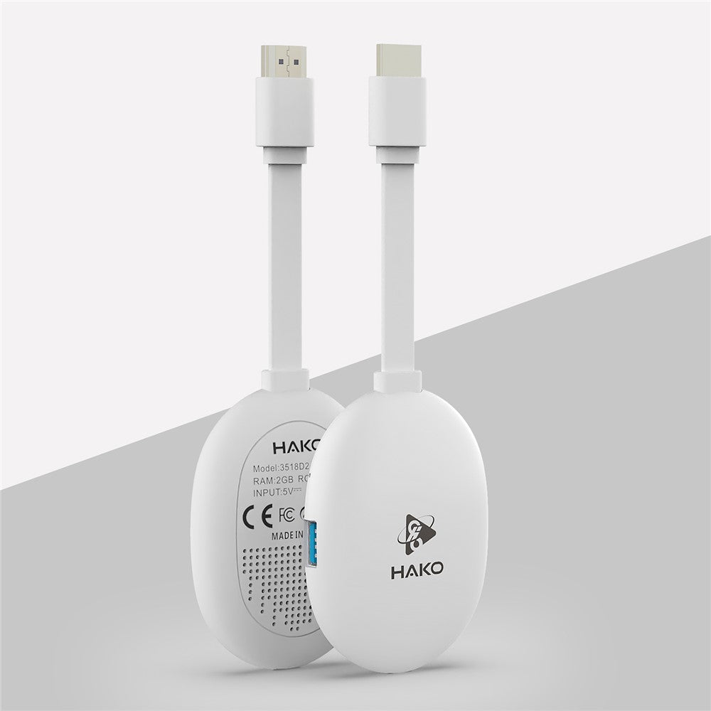 HAKO 2+16GB Android 14.0 TV Stick RK3518 Quad-Core 4K WiFi 6 Bluetooth-Compatible 5.4 with Remote