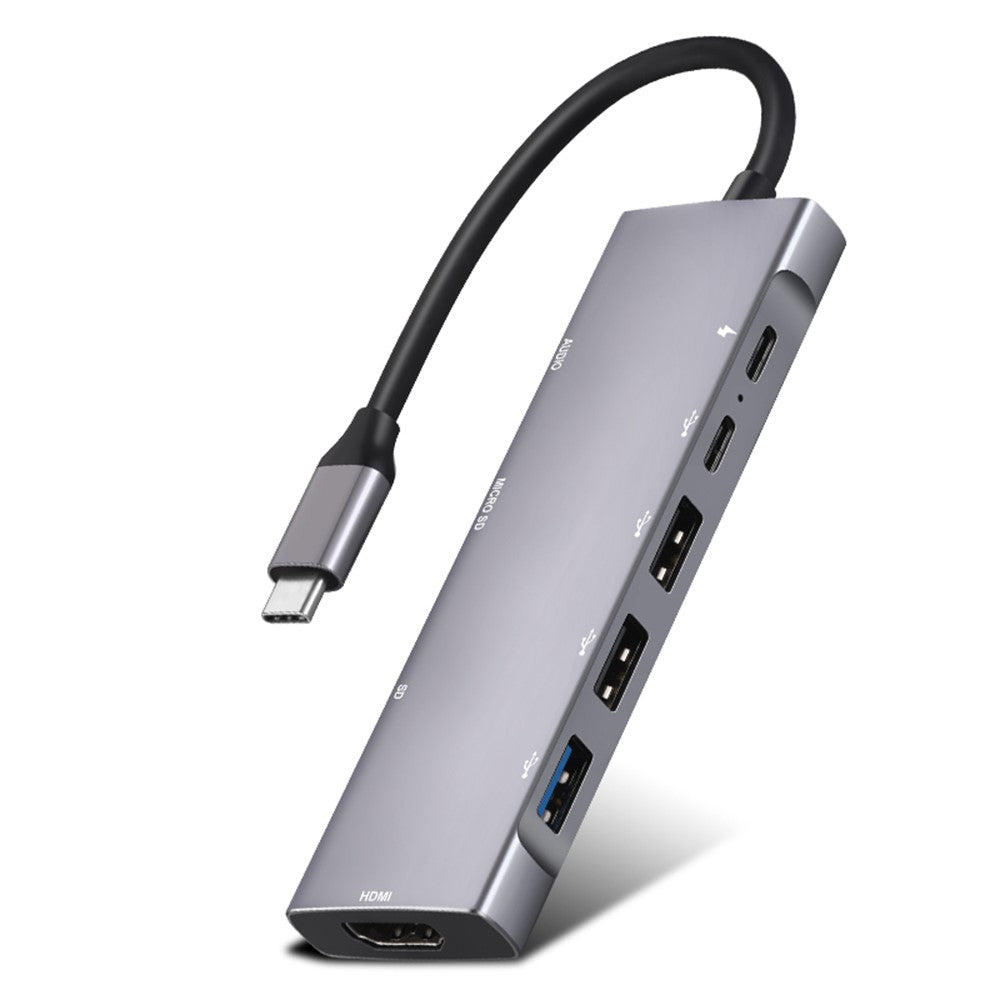 9 in 1 Docking Station 4K 30Hz USB C Hub HD Compatible 100W PD USB 3.0 + 2.0 Multiport Adapter for Laptop PC