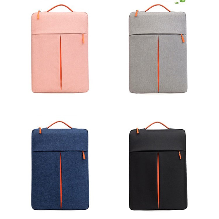 För 13-14 tums bärbar datorväska Vertikal vattenavvisande skyddsfodral i nylon med blixtlåsficka 34 x 24 x 3C