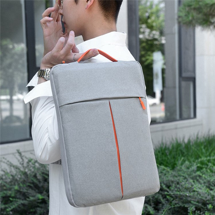 För 13-14 tums bärbar datorväska Vertikal vattenavvisande skyddsfodral i nylon med blixtlåsficka 34 x 24 x 3C