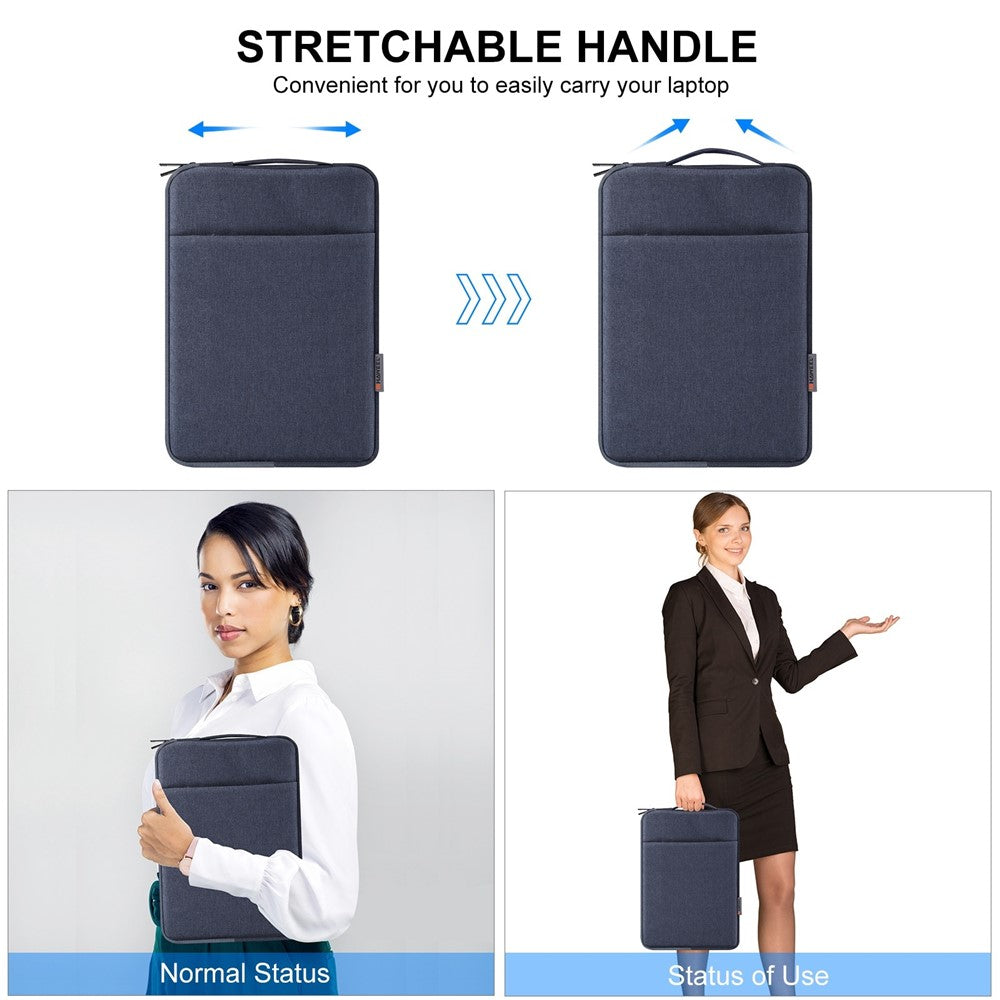 HAWEEL HWL7019 For 12.5-13.5 inch MacBook 12-inch with Retina Display(2015) / MacBook Air 13 inch (2022) / (2020) / (2018) Anti-Scratch Carrying Case Protective Sleeve Bag with Handle