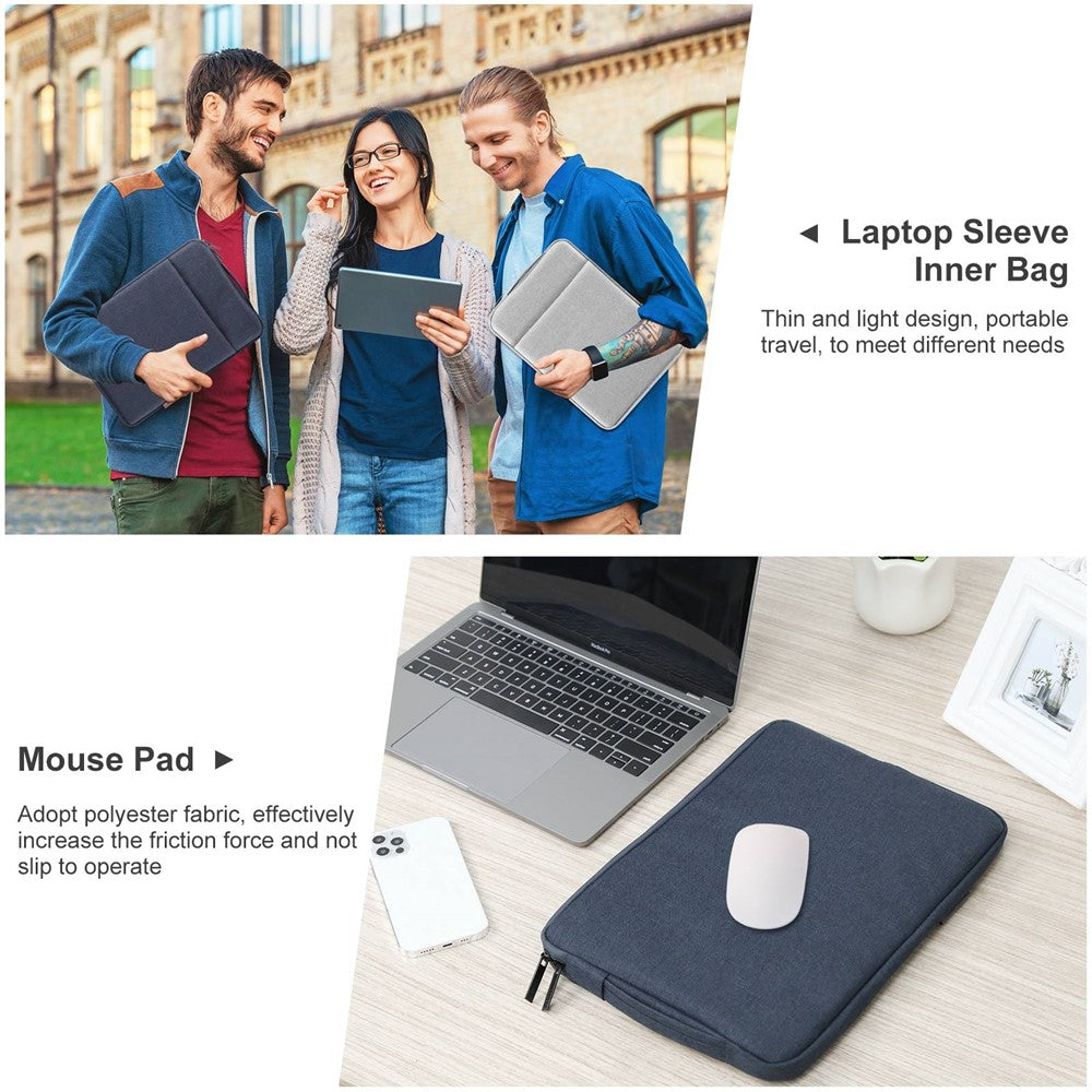 HAWEEL HWL7019 For 12.5-13.5 inch MacBook 12-inch with Retina Display(2015) / MacBook Air 13 inch (2022) / (2020) / (2018) Anti-Scratch Carrying Case Protective Sleeve Bag with Handle
