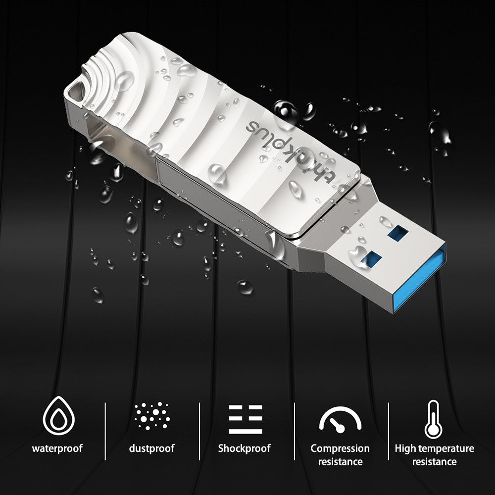 LENOVO THINKPLUS MU232 128GB for iPhone 15 Series USB Flash Drive USB 3.2 + Type-C Memory Stick Thumb Drive