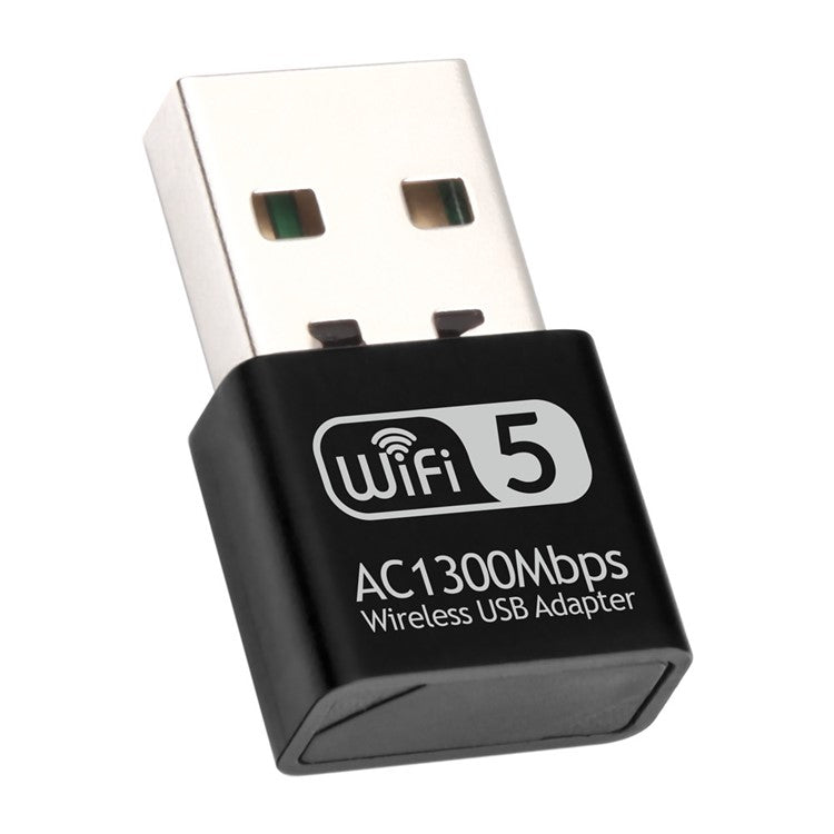 1300 Mbps USB WiFi-adapter 2,4/5Ghz Dual Band Wireless Ethernet LAN USB WiFi-dongel för stationär PC/bärbar dator
