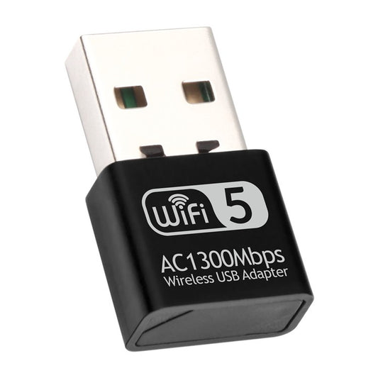 1300 Mbps USB WiFi-adapter 2,4/5Ghz Dual Band Wireless Ethernet LAN USB WiFi-dongel för stationär PC/bärbar dator