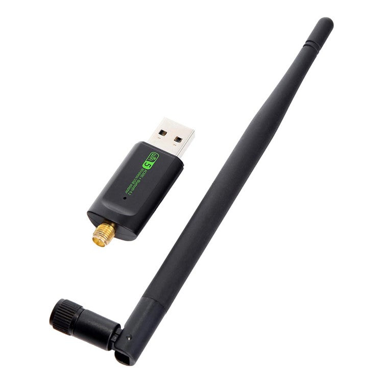 Bluetooth-compatible WiFi Adapter USB Antenna Dongle Ethernet 600Mbps Dual Band Wireless Network Card