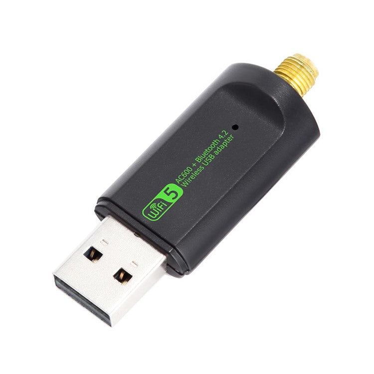 Bluetooth-compatible WiFi Adapter USB Antenna Dongle Ethernet 600Mbps Dual Band Wireless Network Card