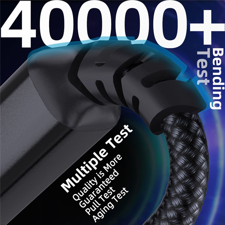 3m USB / Type-C to Square USB Type-B 2 in 1 Printer Cable Braided Printing Connection Cor