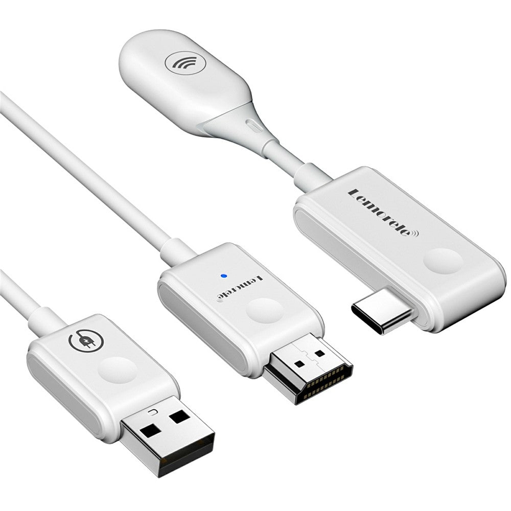 LEMORELE P10 50m Wireless HDTV Transmitter and Receiver Set 1080P 60Hz 5G WiFi HD Extender Kit