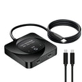 C-HD019 USB-C Switch 2-in-1 Out Bidirectional Converter 8K 60Hz 10Gbps Data Transfer 100W PD Charging