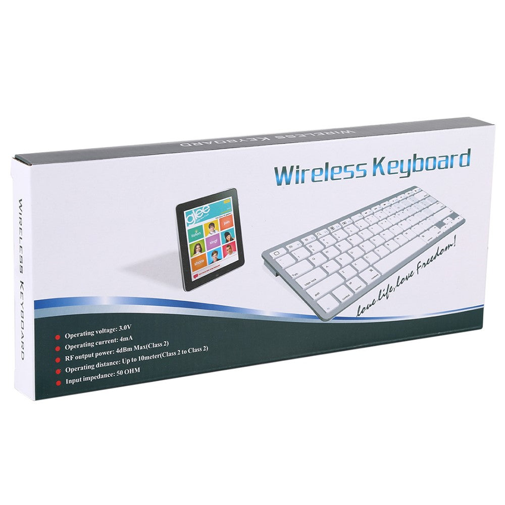 Ultra-Slim 78 Keys Wireless German Language Bluetooth-Compatible Keyboard for Android Windows iOS