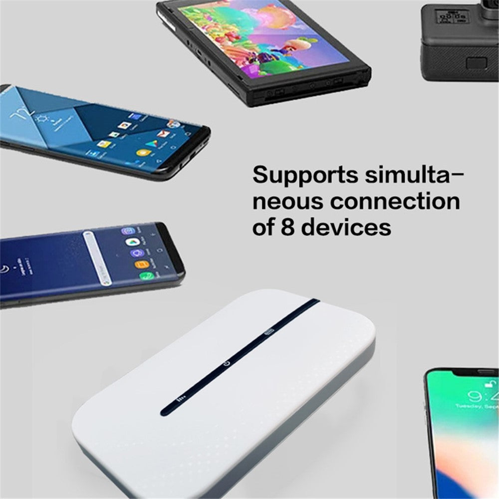 M8 Portable 4G LTE Router 150Mbps High Speed Pocket WiFi Hotspot Modem, EU Version