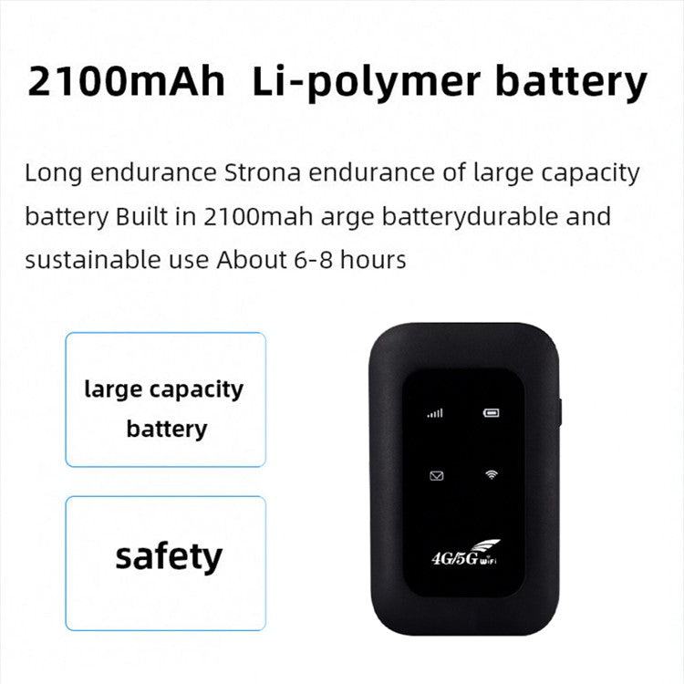 MF800 4G LTE Portable Mobile WiFi Router 150Mbps SIM Card Slot Extender Modem Dongle, Eurasian Versio