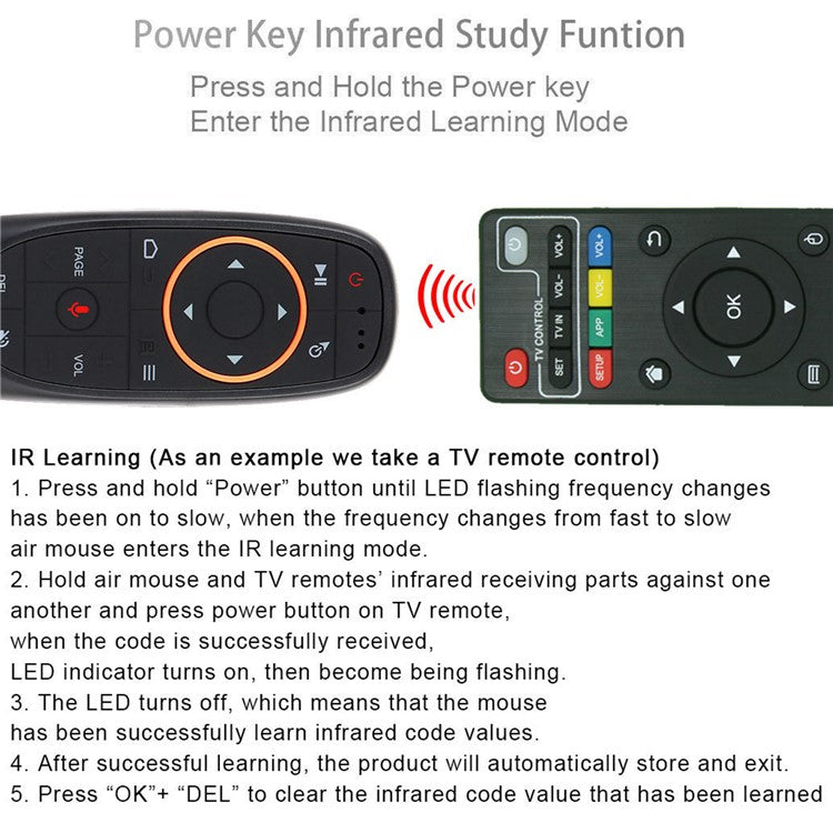 G10 2.4GHz Wireless Mouse Remote Controller Voice Control Device for Laptop PC Android TV Box