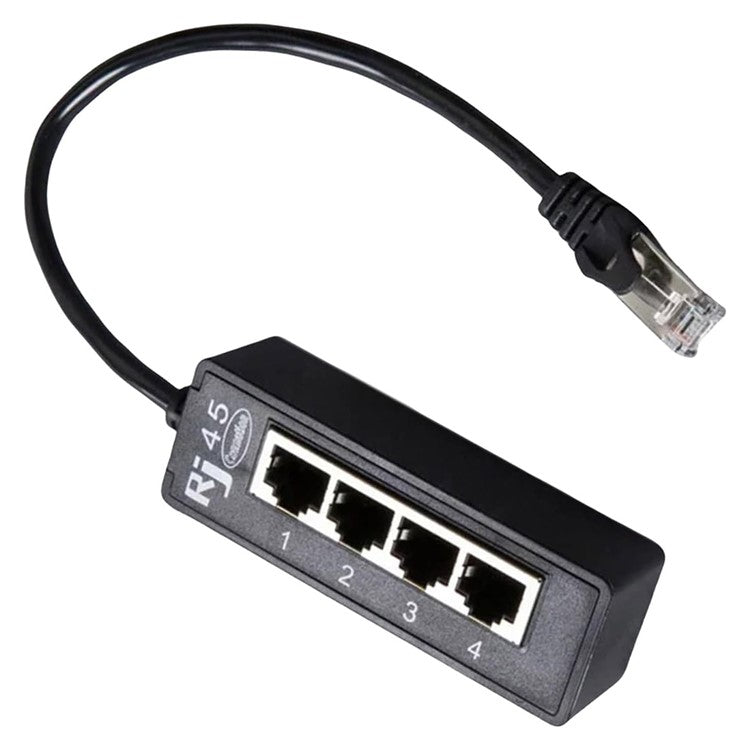 1 till 4 RJ45 nätverksexpansionsadapter LAN Ethernet hane till hona nätverksdelare