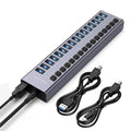 ACASIS HS-716 16-Port USB 3.2 Hub 10Gbps Data Transfer Aluminum Alloy Splitter with 96W Power Adapter for PC Laptop