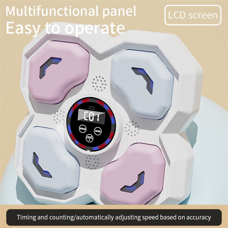 T-9612 9 Speed 5 Volume Children Smart Music Boxing Machine Reaction Training Wall Targe