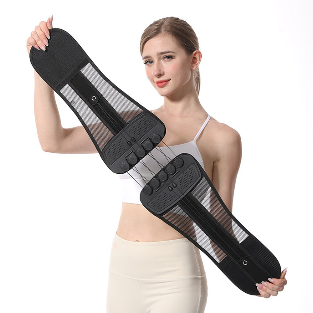 Pulley Rope Lumbar Support Belt Breathable Weightlifting Belt Squat Deadlift Training Waist Brace