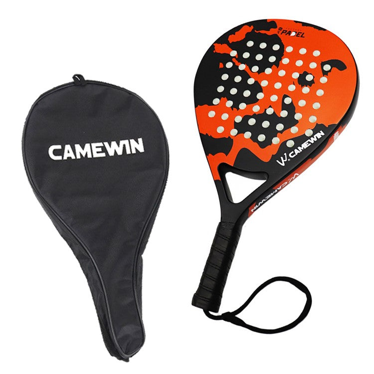 CAMEWIN Carbon Fiber Beach Tennis Racket Outdoor Sports Balls Racket with Storage Ba