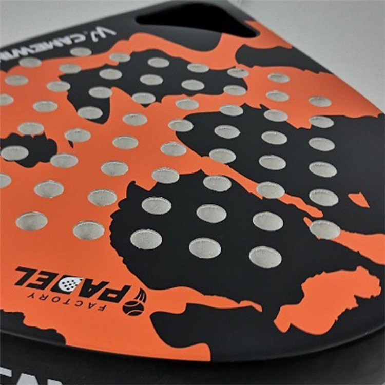CAMEWIN Carbon Fiber Beach Tennis Racket Outdoor Sports Balls Racket with Storage Ba