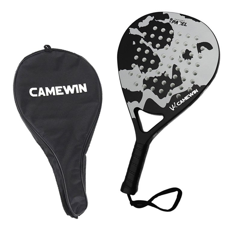 CAMEWIN Carbon Fiber Beach Tennis Racket Outdoor Sports Balls Racket with Storage Ba
