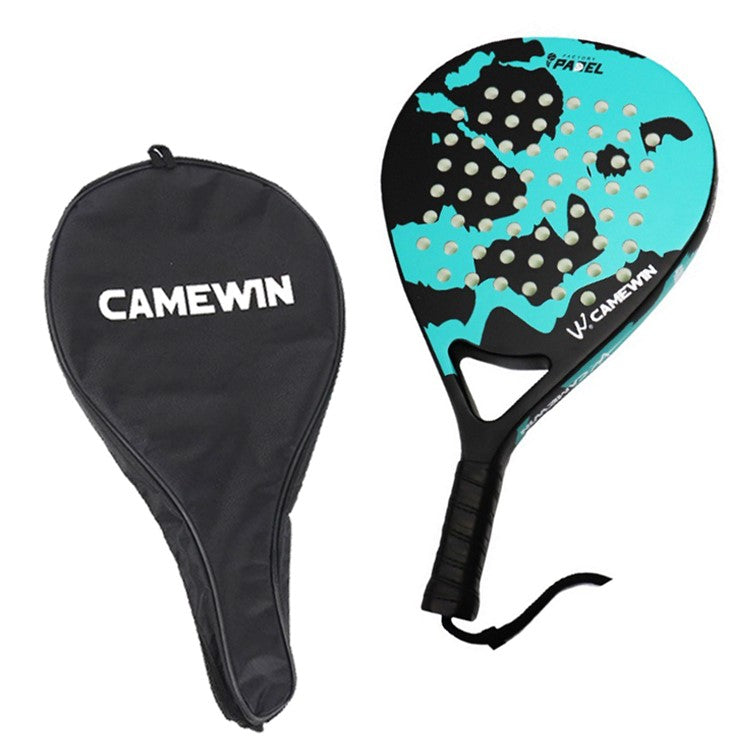 CAMEWIN Carbon Fiber Beach Tennis Racket Outdoor Sports Balls Racket with Storage Ba