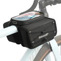 RHINOWALK BCT0205 Bike Frame Bag Bicycle Top Tube Bag Waterproof Saddle Bag with Rain Cover for Outdoor Cycling