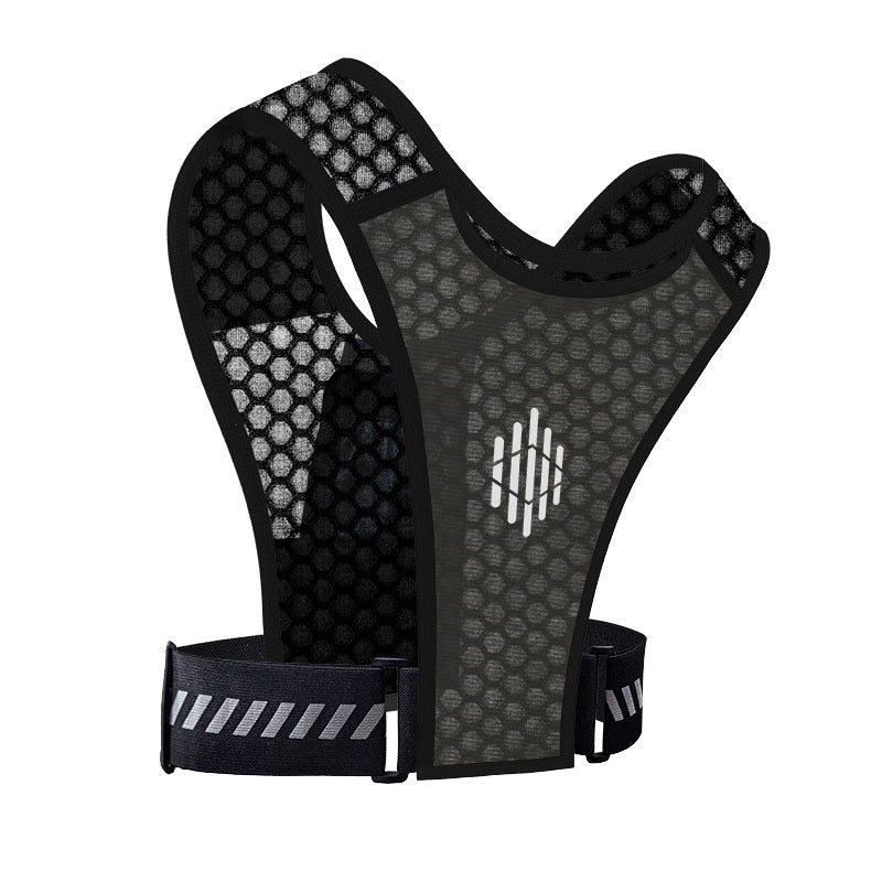 2603 Reflective Running Vest 3L Hydration Backpack with Touchscreen Phone Pocket for Cycling Running