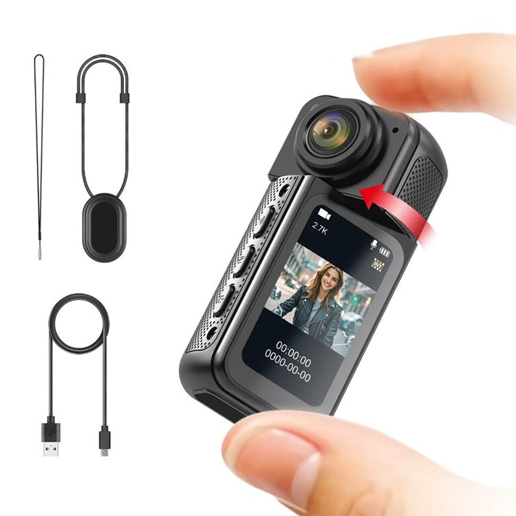 S70 Thumb Camera Rotation Lens WiFi DV Camera 2.7K HD First Person View Sports Cycling Pet Camer