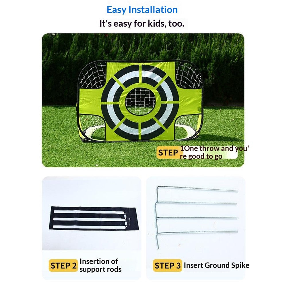 Kids Portable Soccer Goal Net Foldable Training Soccer Goal with Carrying Bag