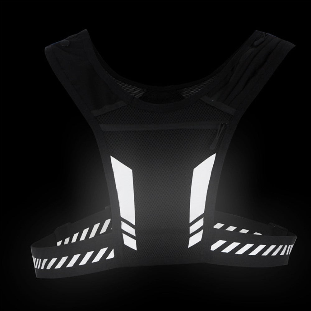 2205 Running Jacket with Phone Pouch for Men Women Adjustable Waistband Reflective Vest Holds 1000ml Water Bottle