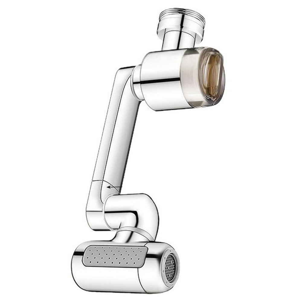 1440-Degree Rotation 4 Speed Filter Tap Aerator with 3Pcs Filters Robotic Arm Rotating Faucet Extender for Kitchen Bathroom