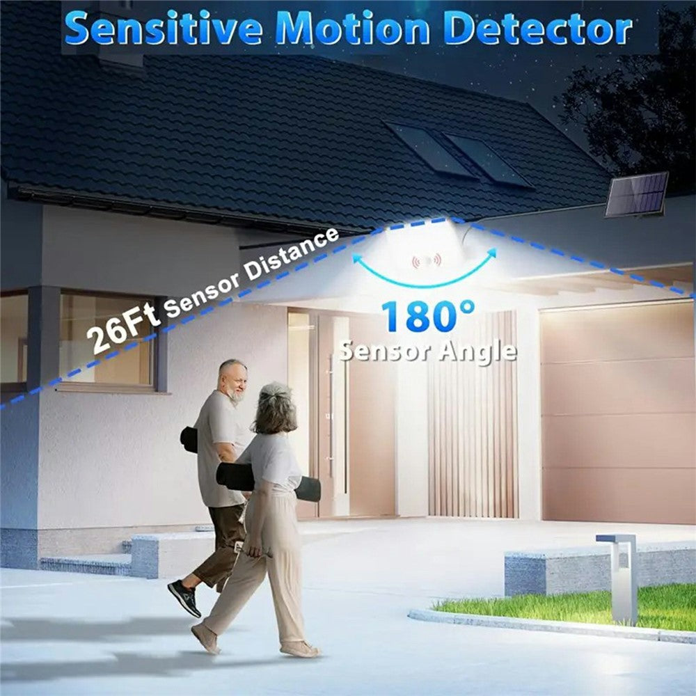 172 LED 300W Solar Powered Motion Sensor Light Outdoor Waterproof Smart Charging Wall Lamp