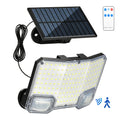 TG-TY19502 144-LED Solar Motion Sensor Wall Light 3 Modes Remote Control Waterproof Wall Lamp for Garden Patio