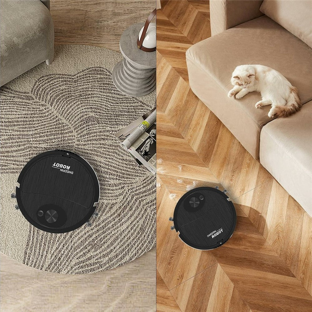 USB Charging Vacuum Cleaner 3 In 1 Sweeping Robot Smart Cleaning Device for Floor / Carpet / Hardwood