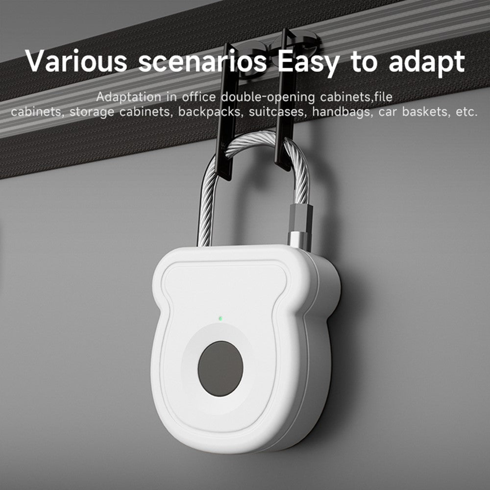 Smart Fingerprint Padlock Anti-Theft Security Lock with Electronic Key USB - C Fast Charge for File Cabinets Suitcases