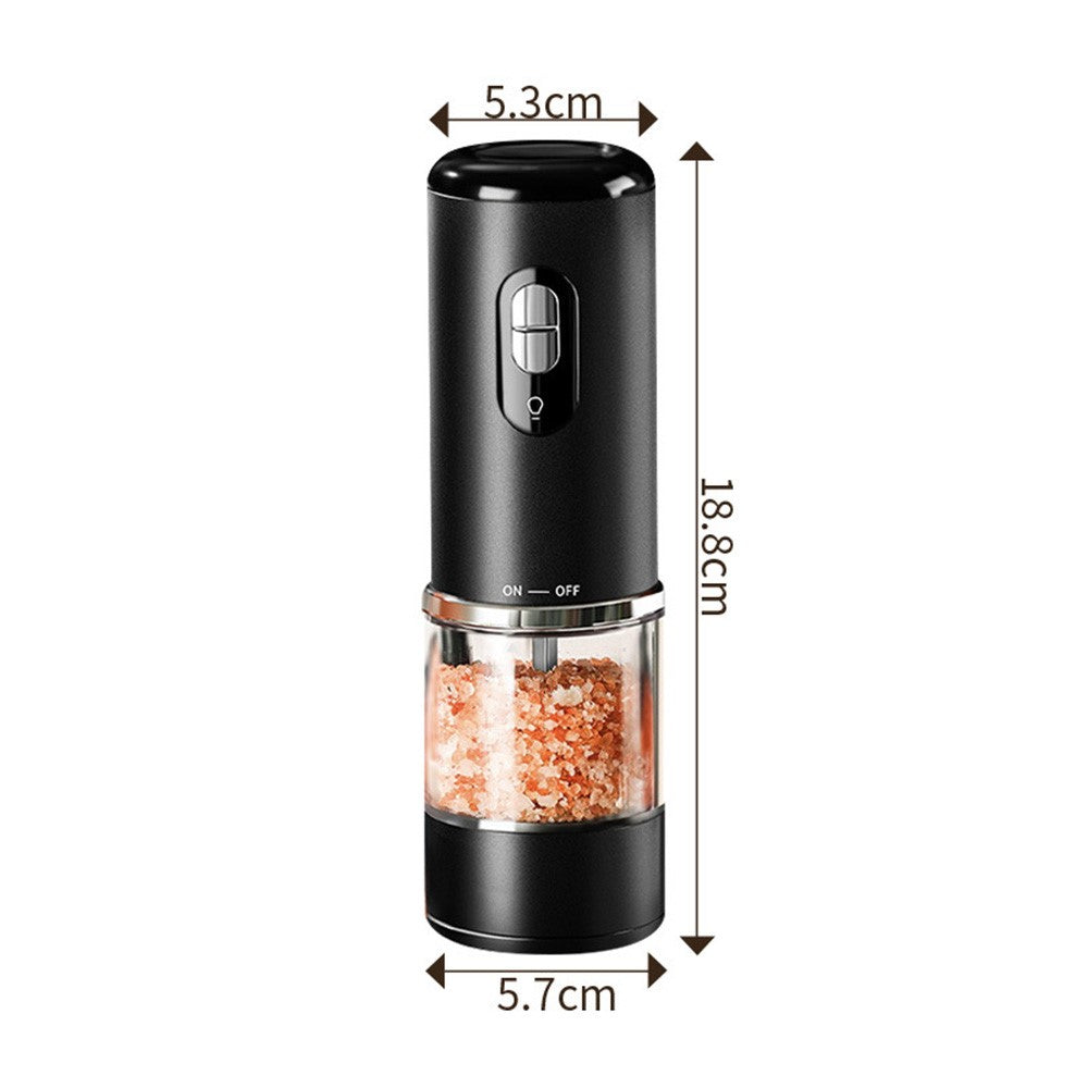 Electric Seasoning Grinder One Button Pepper Salt Mill Rechargeable Kitchen Grinding Tool for Cooking