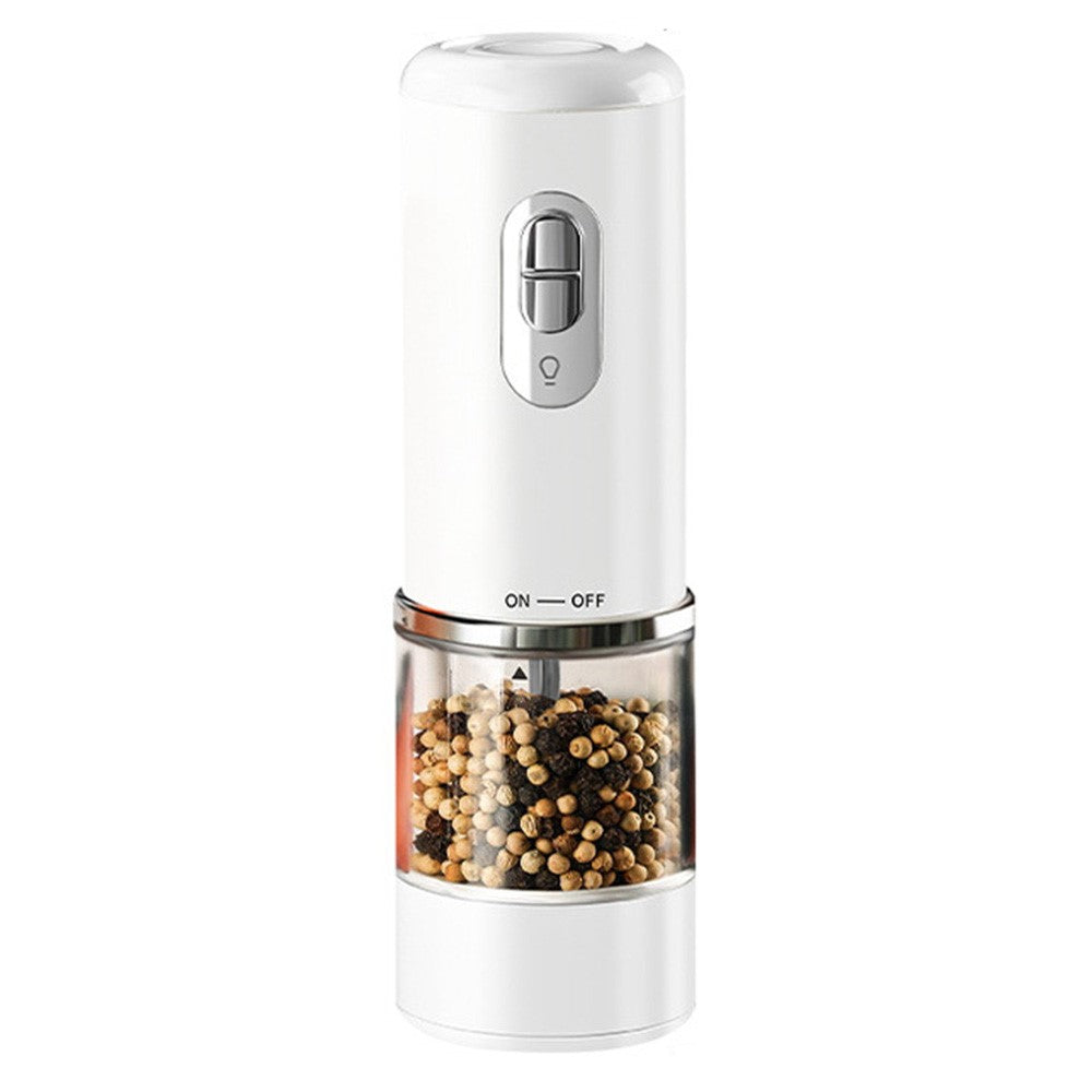 Electric Seasoning Grinder One Button Pepper Salt Mill Rechargeable Kitchen Grinding Tool for Cooking