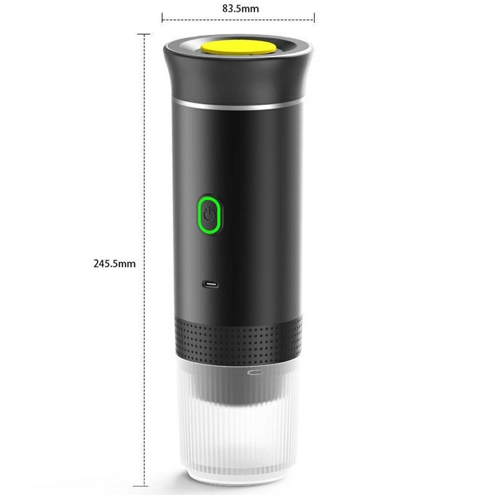 Portable Coffee Maker Self-Heating Travel Electric Espresso Machine for Ground Coffee and Capsules (BPA Free, No FDA)