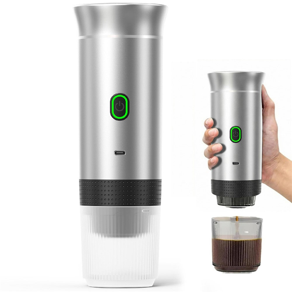 kaffebryggare, självuppvärmande elektrisk espressomaskin för malet kaffe och kapslar (BPA-fri