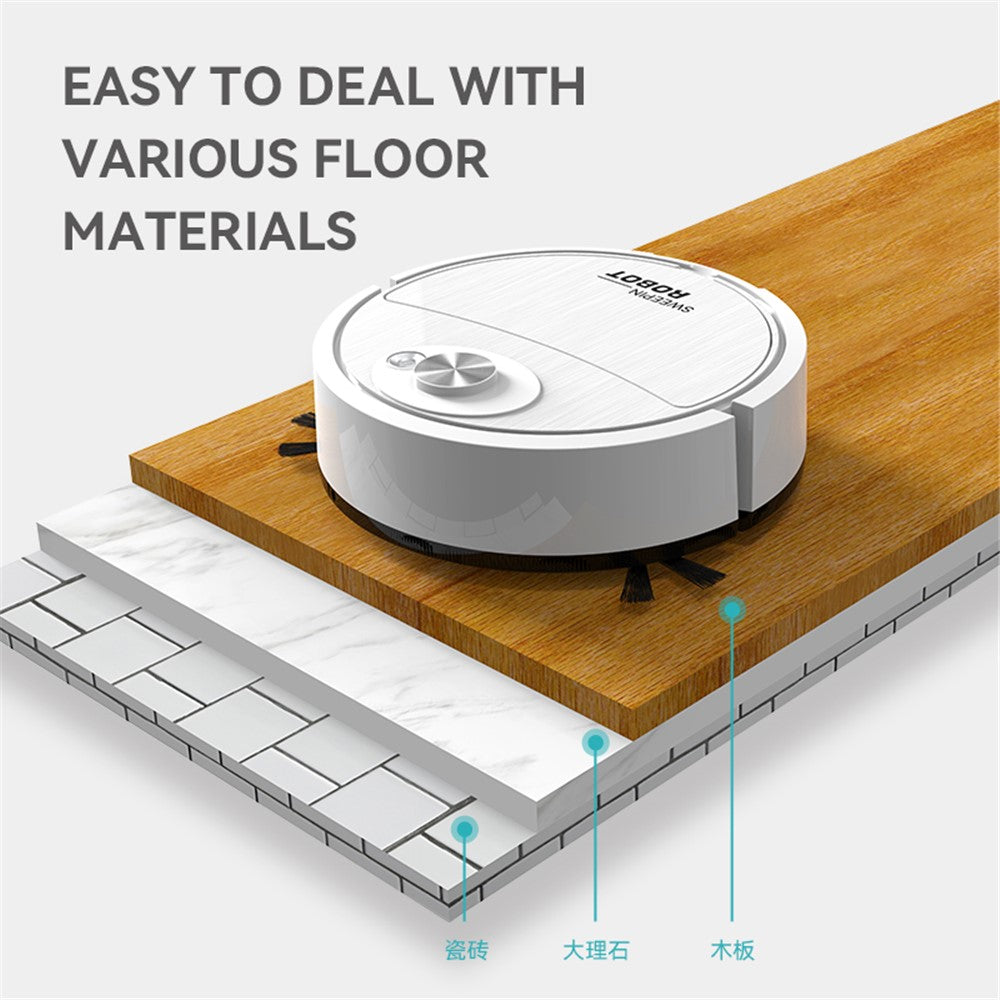 8088 3-in-1 Function Smart Sweeping Robot Rechargeable Wireless Floor Vacuum Cleaner