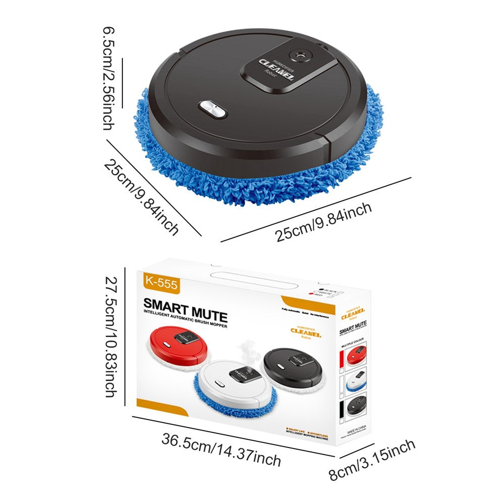 K-555 Robot Vacuum Cleaner 2 in 1 Smart Sweep and Mop with Strong Suction for Pet Hair and Hard Floors