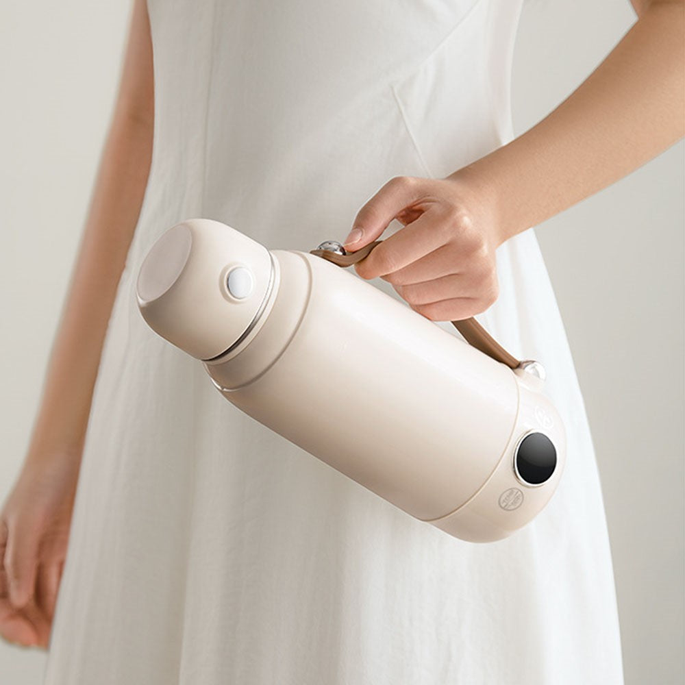 800ml Portable Electric Kettle SUS316 Stainless Steel 6 Temp Control Heating Water Kettle for Travel Office (BPA Free, No FDA)