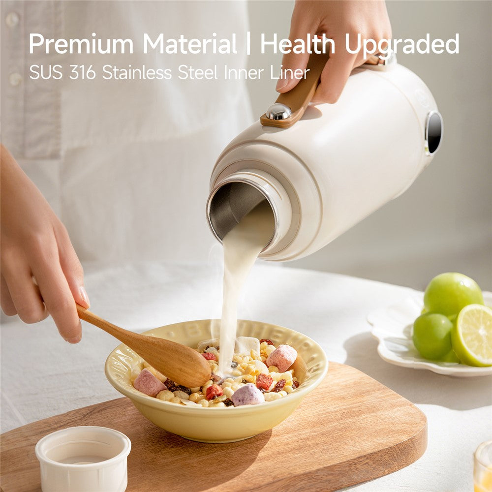 800ml Portable Electric Kettle SUS316 Stainless Steel 6 Temp Control Heating Water Kettle for Travel Office (BPA Free, No FDA)