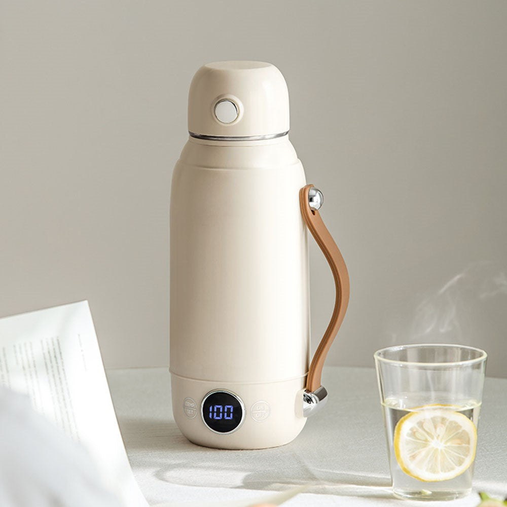 800ml Portable Electric Kettle SUS316 Stainless Steel 6 Temp Control Heating Water Kettle for Travel Office (BPA Free, No FDA)